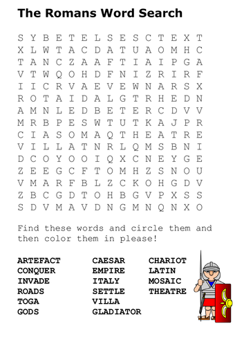 The Romans Word Search