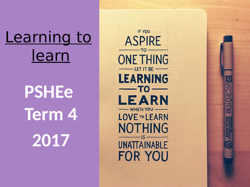 PSHE - Learning to Learn