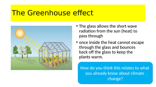 2 part lesson on climate change for year 10