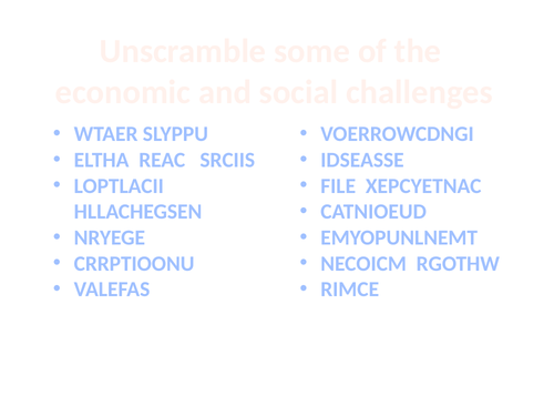 Rio Economic and Social Challenges Lesson