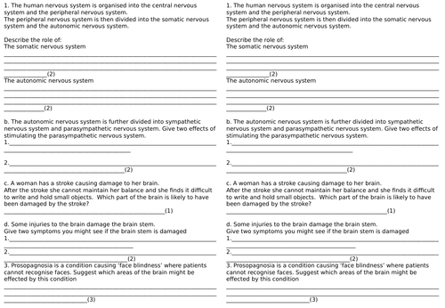 Brain damage - AQA Applied Science Module 4