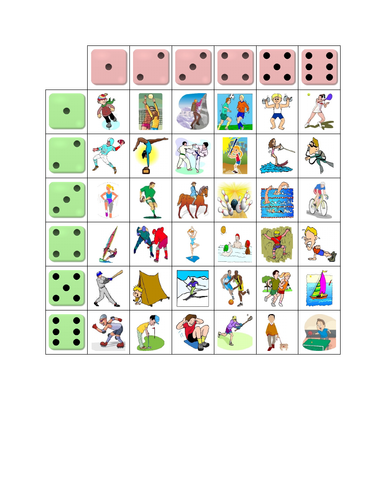 Jouer ou Faire French Verbs Dice Game