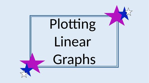 Plotting linear graphs presentation | Teaching Resources