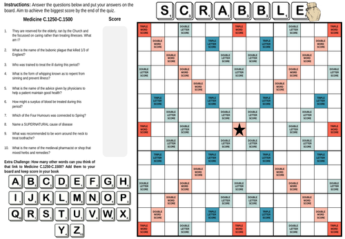 Scrabble Medicine C.1250-C1500