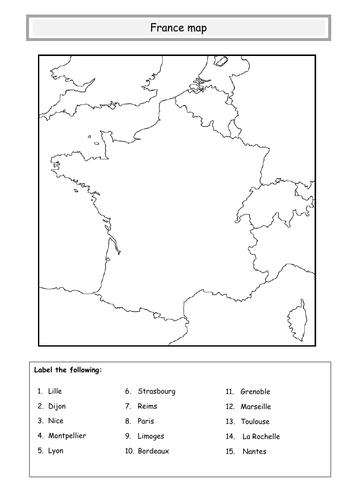 ** France map **