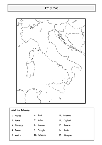 ** Italy map **