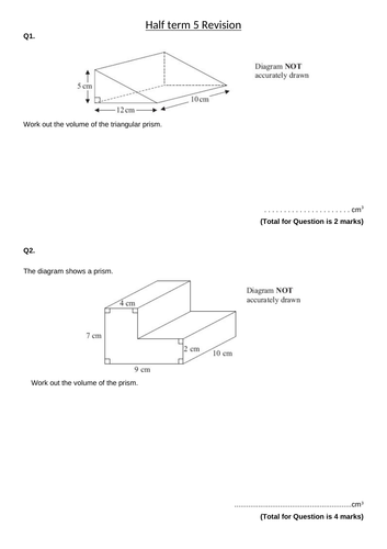 GCSE Foundation- Revision Year 10
