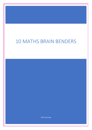 10 Maths Brain Benders for KS2