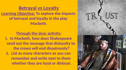 loyalty in macbeth