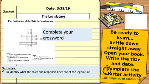 AQA 9-1 GCSE Citizenship Revision: The Legislature and what happens in parliament
