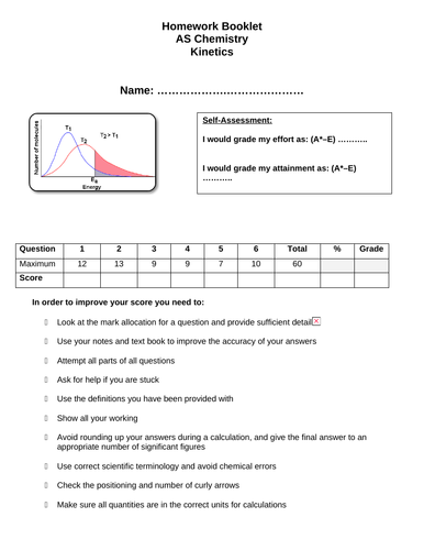 Aqa As Level Unit 1 Section 5 Kinetics Collision Theory Maxwell Boltzmann Distribution Catalysts Teaching Resources