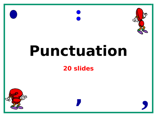 powerpoint presentation punctuation rules