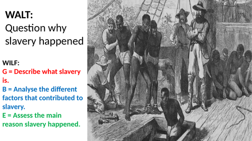 Causes of Slavery and the Transatlantic Slave Trade