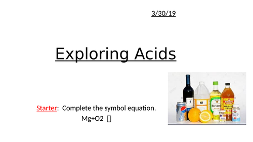 AQA, KS3, Exploring acids