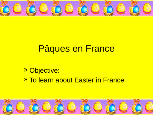 Easter in France PowerPoint