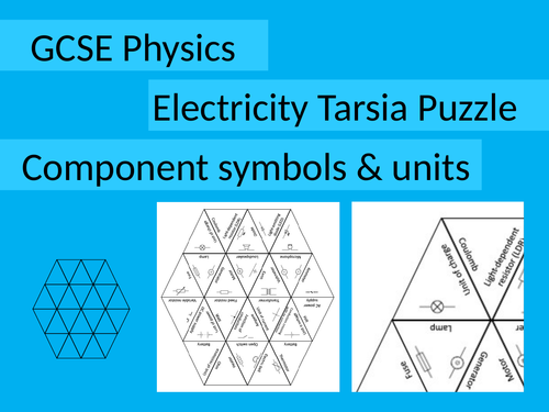 Electricity Tarsia: Electrical symbols