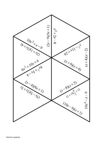 Trinomial Tarsia