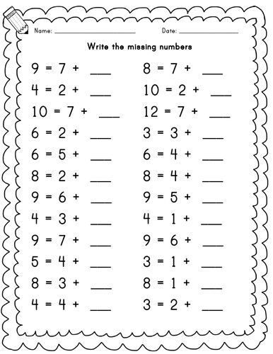 Missing numbers Year 1 | Teaching Resources