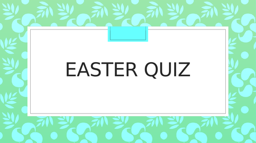 Easter  quiz , Christianity , Religion