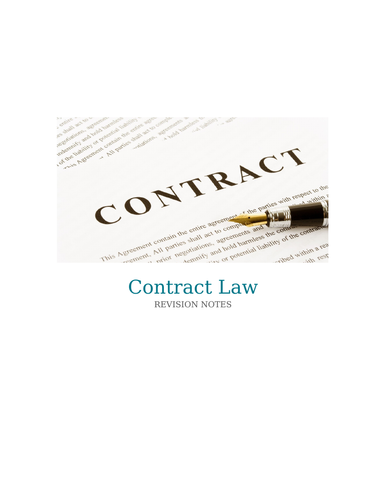 Basic contract law revision