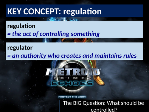 AQA Media Studies A Level Regulation and Metroid