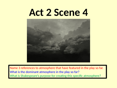Macbeth Act 2 Scene 4 annotations and model paragraph.