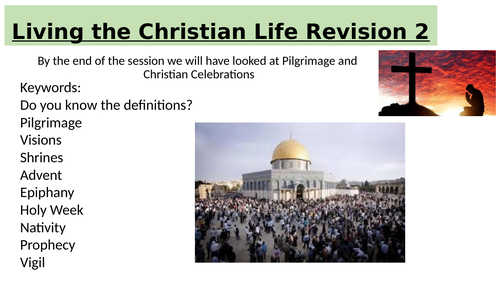 RS EDEXCEL B Living the Christian Life Revision ppts