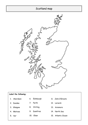 ** Scotland map **