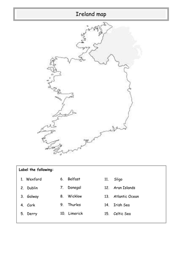 ** Ireland map **