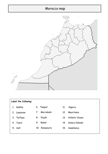** Morocco map **