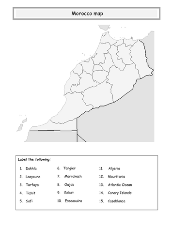 Morocco map