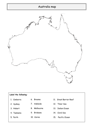 ** Australia map **