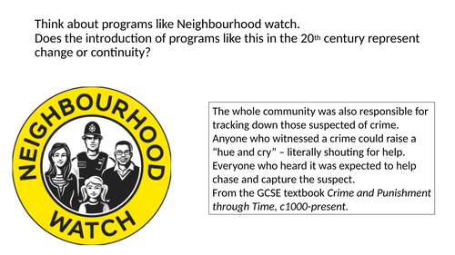 Changes in Policing after 1900 (Edexcel 9:1 Crime and Punishment)