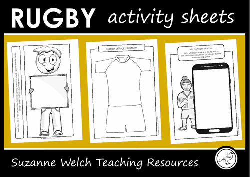 Rugby Activity Sheets