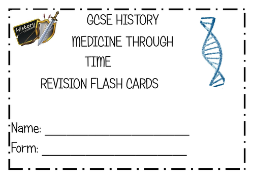 Medicine Through Time And Western Front Flashcards Edexcel History Teaching Resources 8514