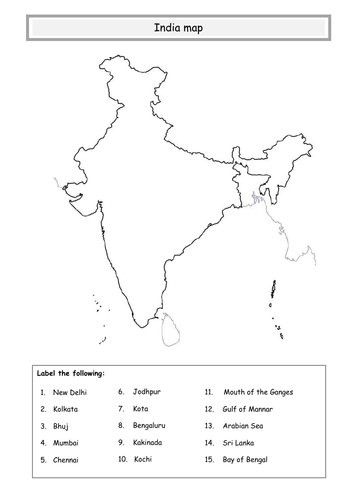 ** India map **