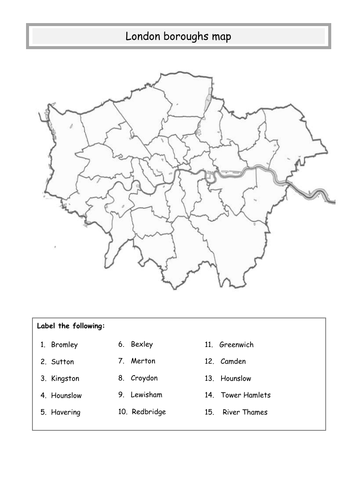 London Boroughs Map 1