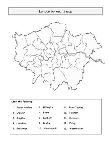 ** London borough map 2 **