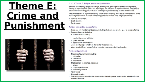 E: Crime and Punishment Revision