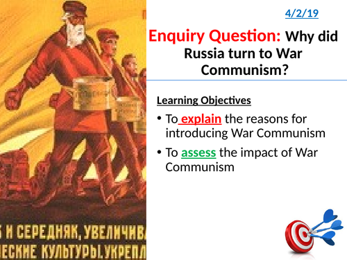 13. Why did Russia turn to War Communism?