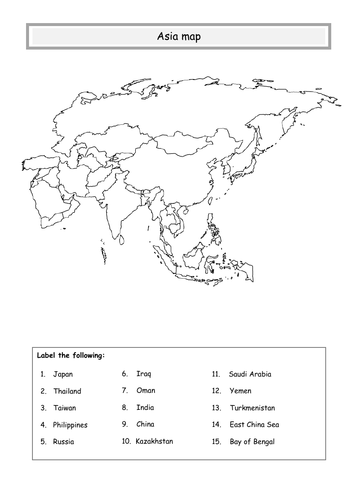 ** Asia map 2 **