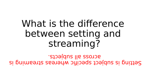 Education Revision Cards