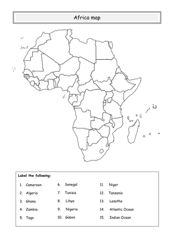** Africa map 2 **