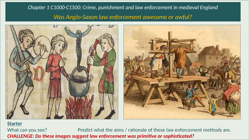 Anglo Saxon Crime and Punishment