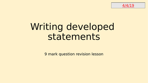 GCSE PE Long answer question revision / practice Edexcel 2016 Spec - Component 1 - Muscle fibers