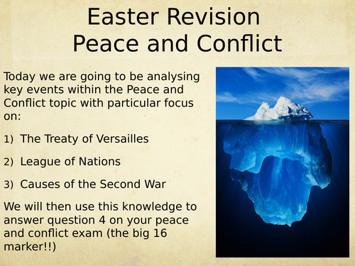Conflict and Tension revision lesson of the whole unit. | Teaching