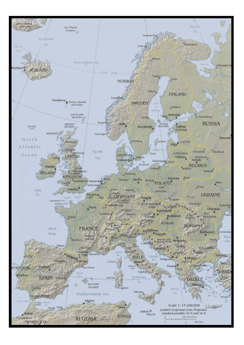 Map of Europe | Teaching Resources