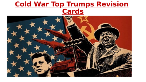 Cold War Revision Cold War Top Trumps