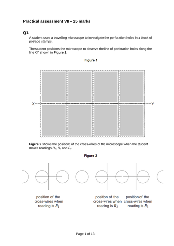 A Level Physics - Practical exam questions for paper 3 - Y13 AQA physics topics