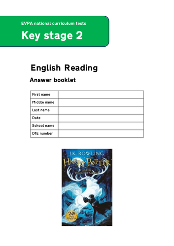 Harry Potter SATs Style Reading Paper